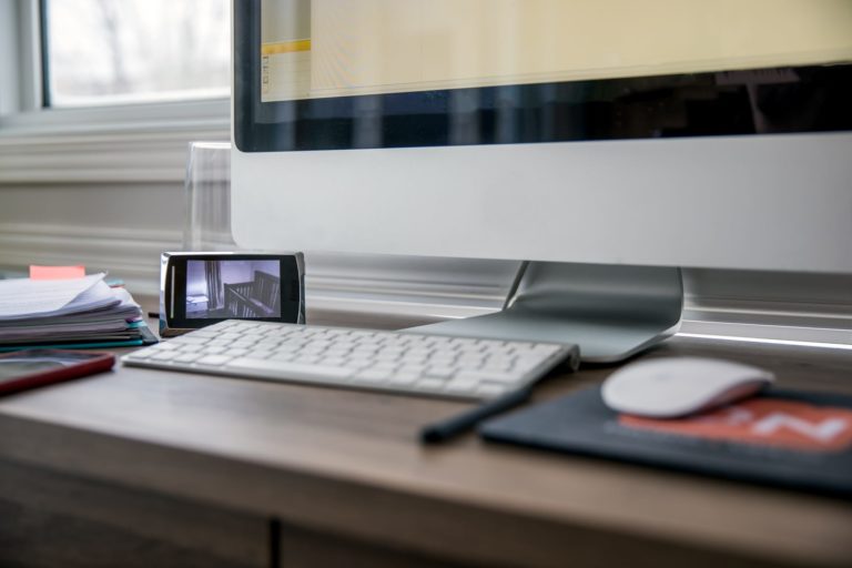 baby monitor on desk