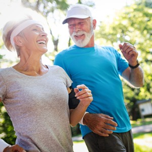 older couple on a jog