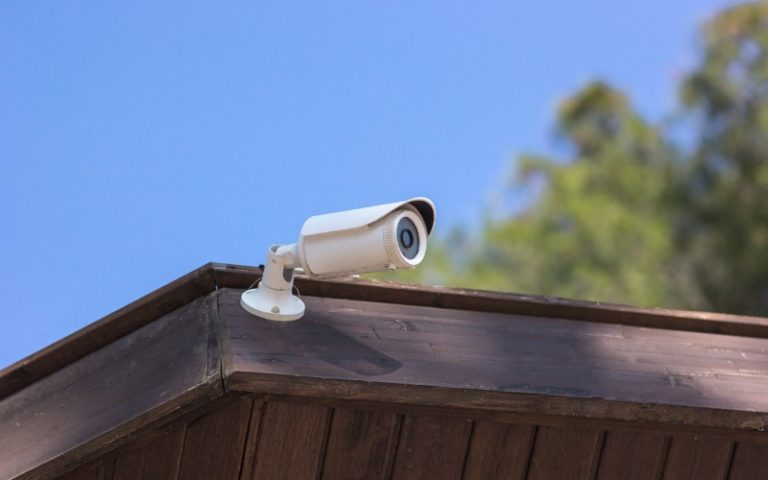 Security camera outside of home