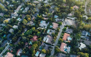 neighborhood aerial view