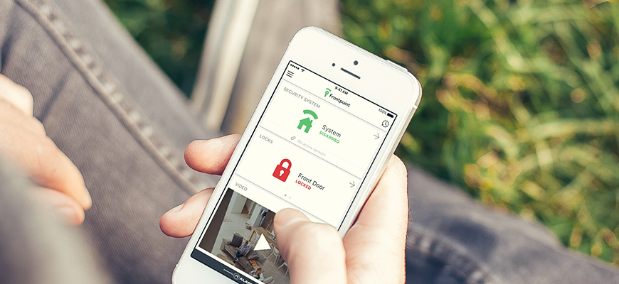 Frontpoint App on Phone