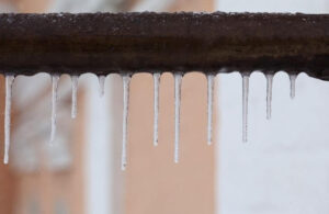 pipe with icicles