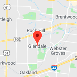 Geographic location of Glendale, MO