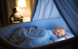 baby sleeping in crib